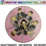 Custom circle hard enamel pins